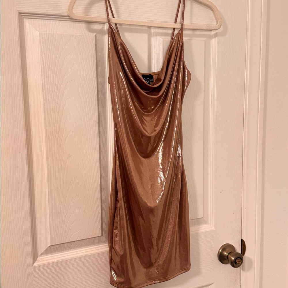 Silky sparkly Satin Dress size small used once